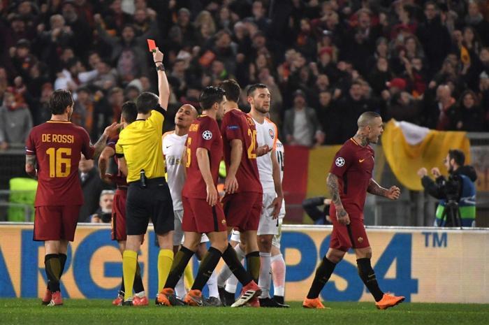 Roma-Shaktar Donetsk maçında olay çıktı