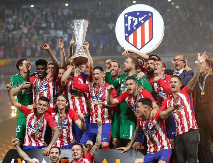Atletico Madrid UEFA Avrupa Liginin kazandı İşte kupa coşkusu