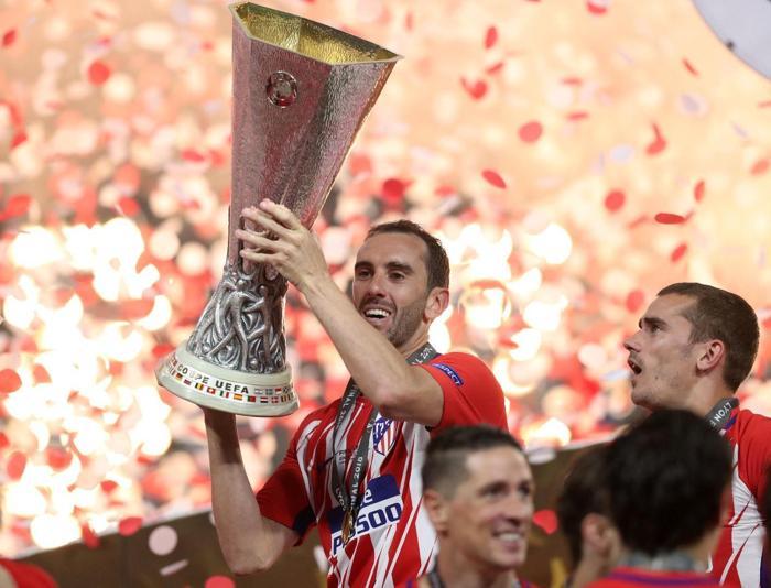 Atletico Madrid UEFA Avrupa Liginin kazandı İşte kupa coşkusu