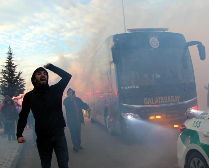 Boluda Galatasaray izdihamı