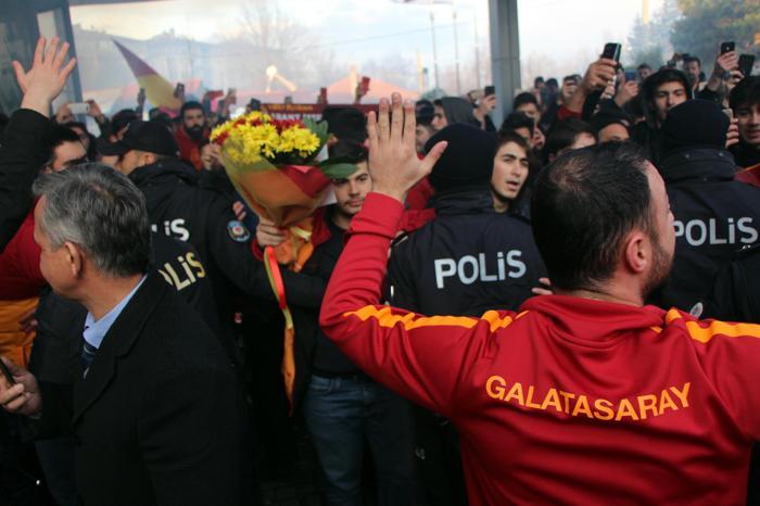Boluda Galatasaray izdihamı