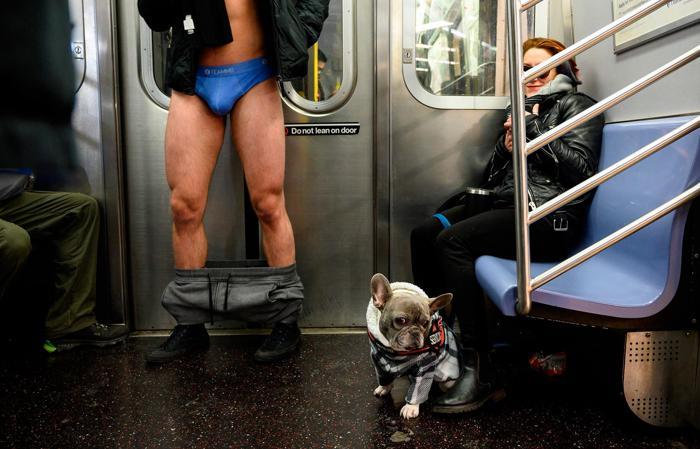 Pantolonsuz metro yolculuğu