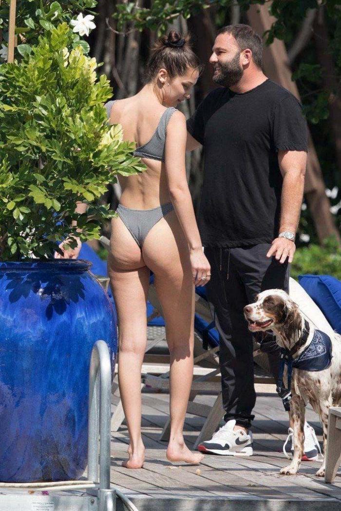 Bella Hadid bikini izi çıkmaması için elinden geleni yaptı
