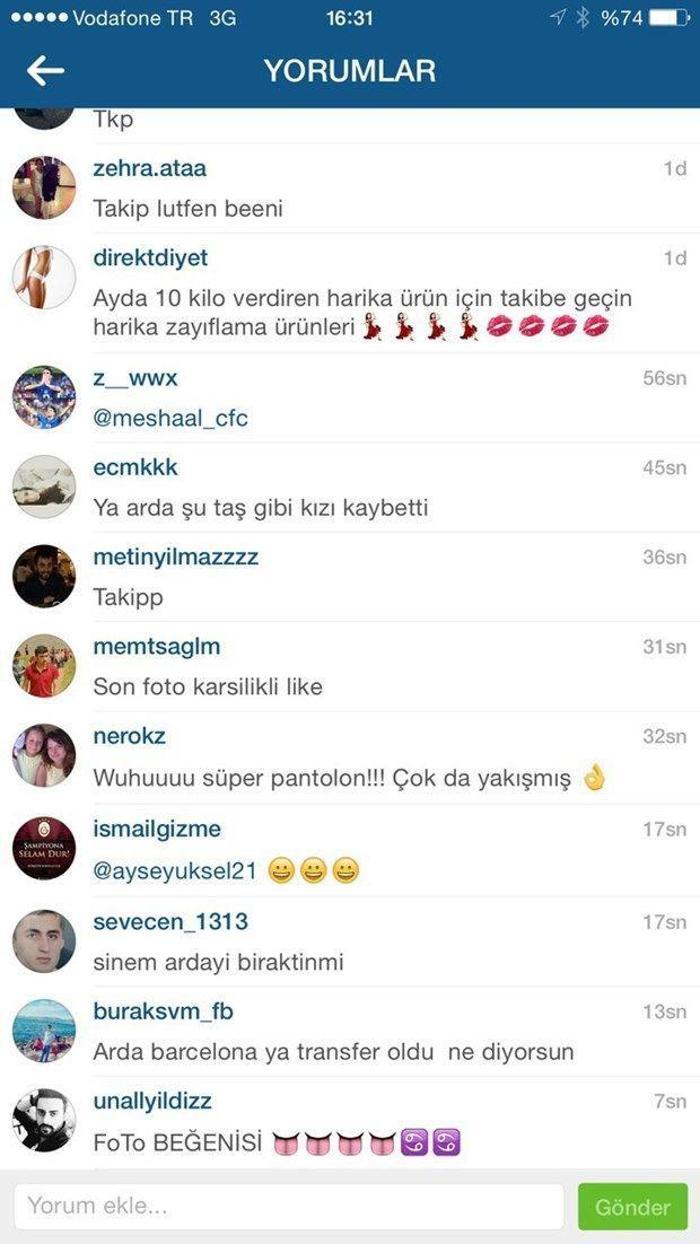 Arda Turan yorumları o fotoğrafı sildirtti