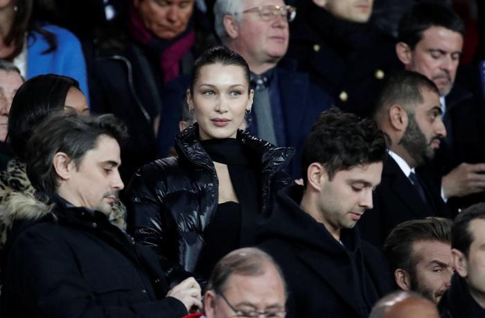 PSG-Real Madrid maçında Bella Hadid rüzgarı