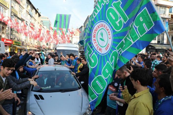 Çaykur Rizesporda Süper Lig sevinci