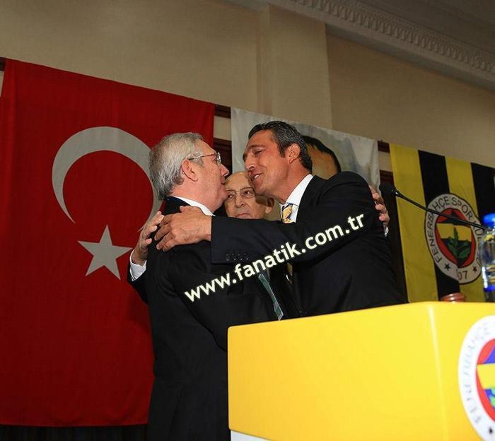 Fenerbahçede tarihi fotoğraf Aziz Yıldırım ve Ali Koç...