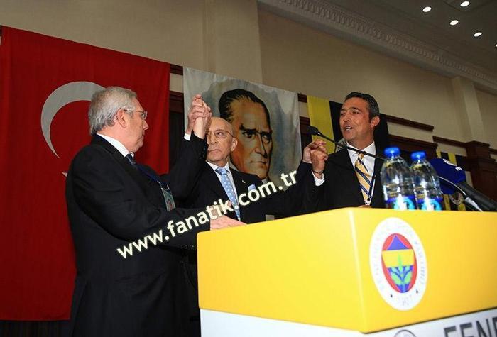 Fenerbahçede tarihi fotoğraf Aziz Yıldırım ve Ali Koç...