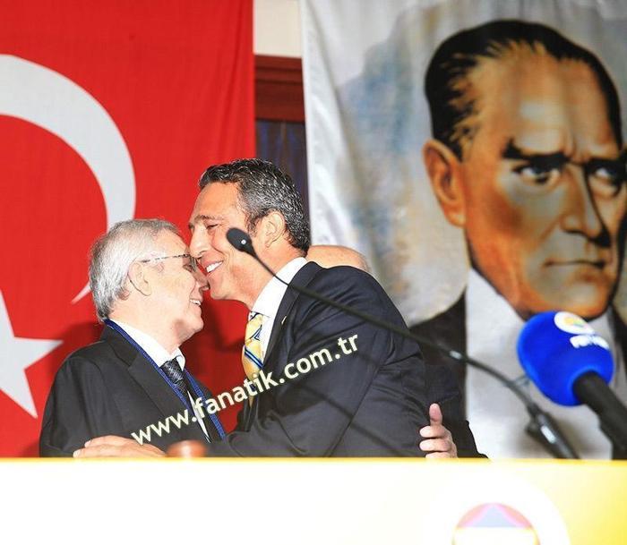 Fenerbahçede tarihi fotoğraf Aziz Yıldırım ve Ali Koç...