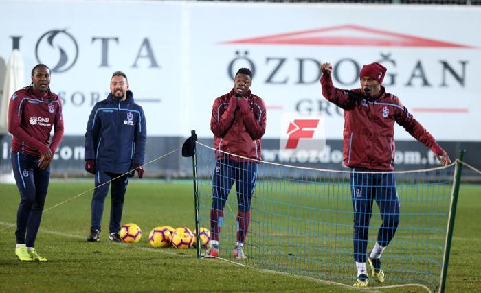 Trabzonsporda neşeli idman Futbolcuların keyifli olması dikkat çekti