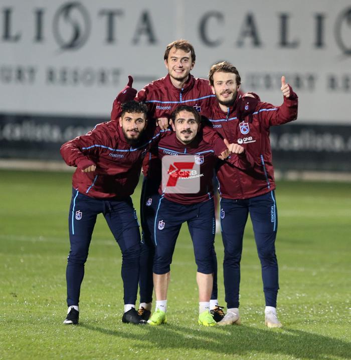 Trabzonsporda neşeli idman Futbolcuların keyifli olması dikkat çekti