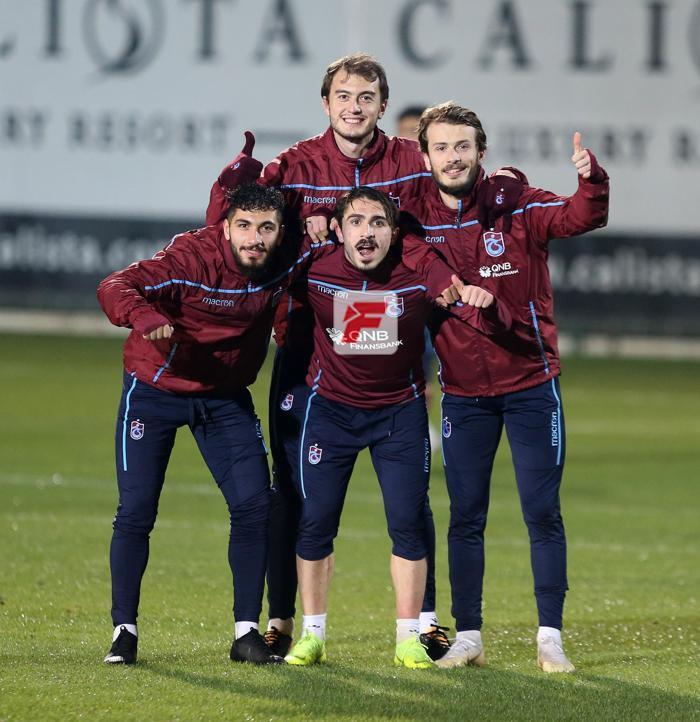 Trabzonsporda neşeli idman Futbolcuların keyifli olması dikkat çekti