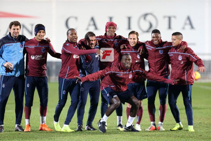 Trabzonsporda neşeli idman Futbolcuların keyifli olması dikkat çekti