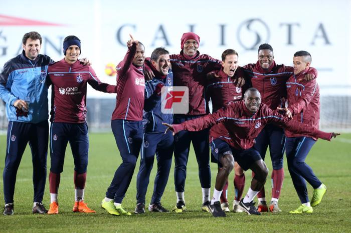 Trabzonsporda neşeli idman Futbolcuların keyifli olması dikkat çekti