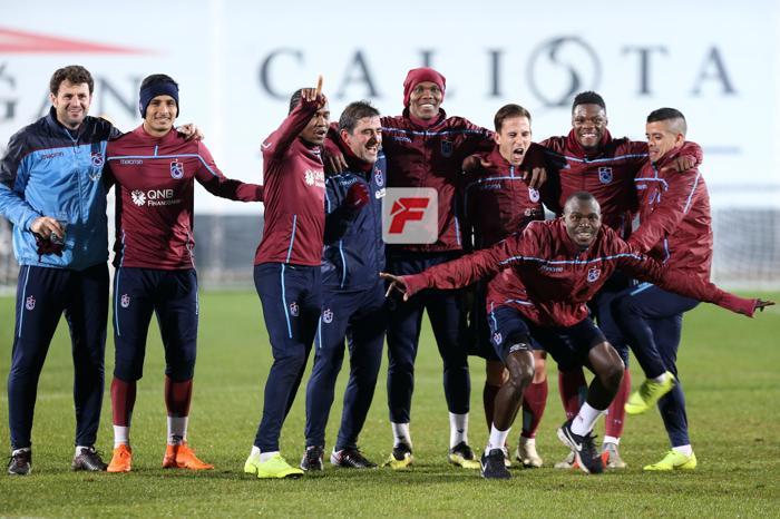 Trabzonsporda neşeli idman Futbolcuların keyifli olması dikkat çekti