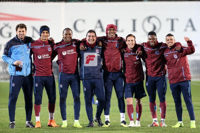 Trabzonsporda neşeli idman Futbolcuların keyifli olması dikkat çekti