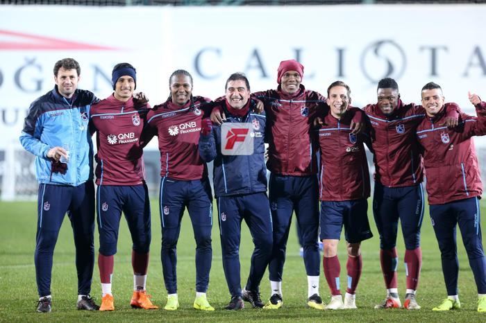 Trabzonsporda neşeli idman Futbolcuların keyifli olması dikkat çekti