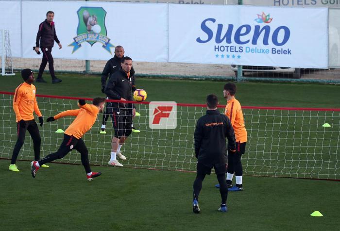 Galatasaray antrenmanında Fatih Terim şov