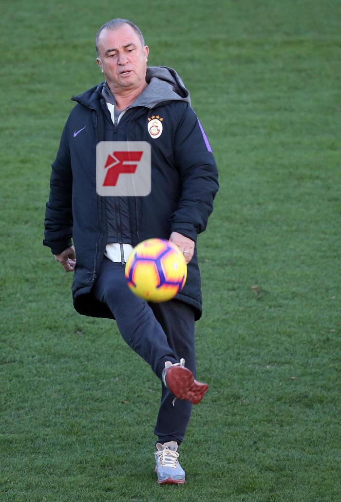 Galatasaray antrenmanında Fatih Terim şov