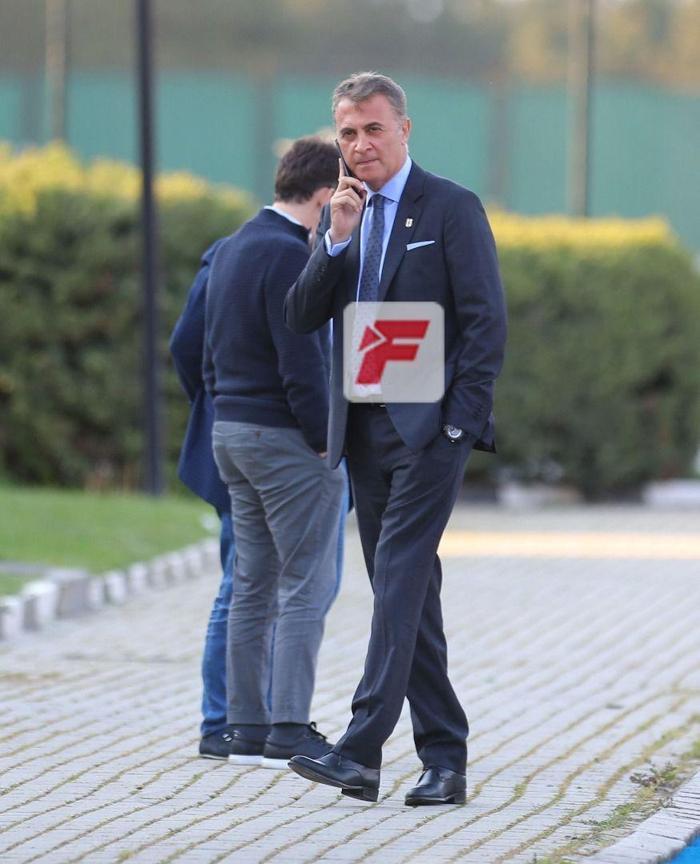 Ümraniyede kritik zirve Fikret Orman, Beşiktaş antrenmanında