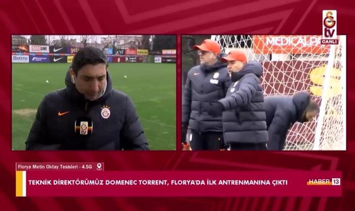 Son dakika | Galatasarayda Domenec Torrent ilk idmanına çıktı