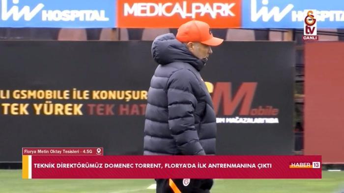 Son dakika | Galatasarayda Domenec Torrent ilk idmanına çıktı