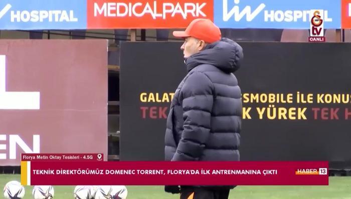 Son dakika | Galatasarayda Domenec Torrent ilk idmanına çıktı