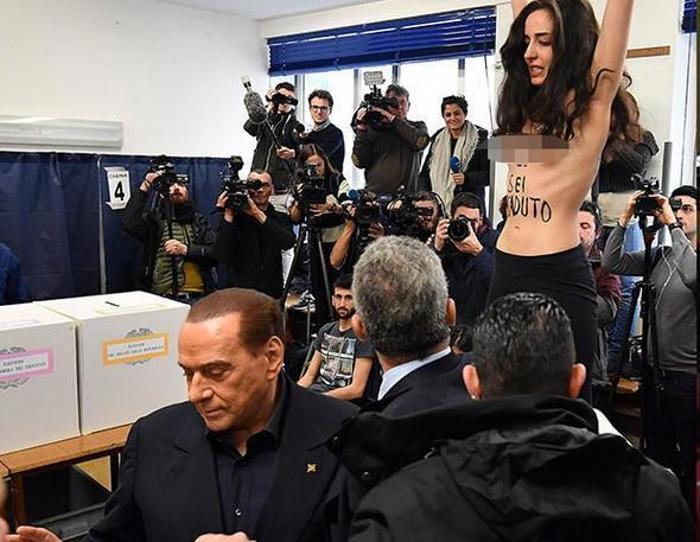 Berlusconiye Femen şoku