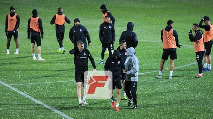 Beşiktaş idmanında gerginlik