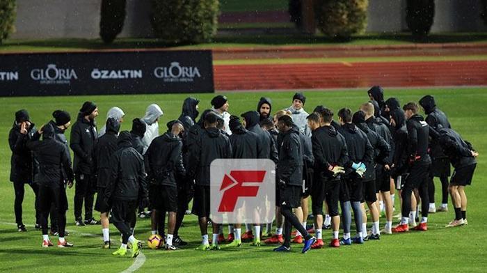 Beşiktaş idmanında gerginlik
