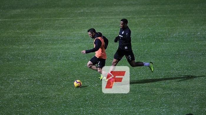 Beşiktaş idmanında gerginlik