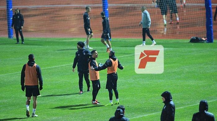 Beşiktaş idmanında gerginlik