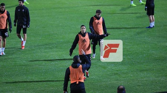 Beşiktaş idmanında gerginlik