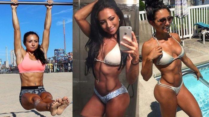 Fitness modeli dişi Nusret Ashley Nocera