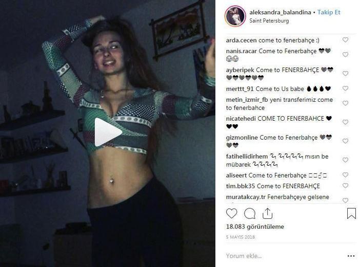 Aleksandra Balandinaya Come To Fenerbahçe yağmuru