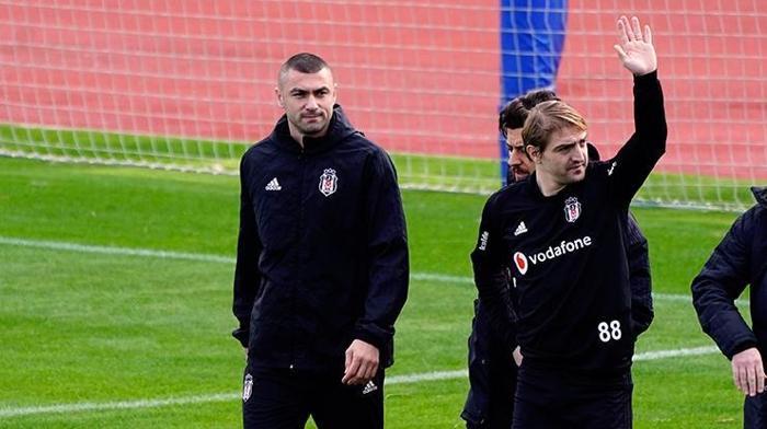 Burak Yılmaz Beşiktaşta ilk antrenmanına çıktı