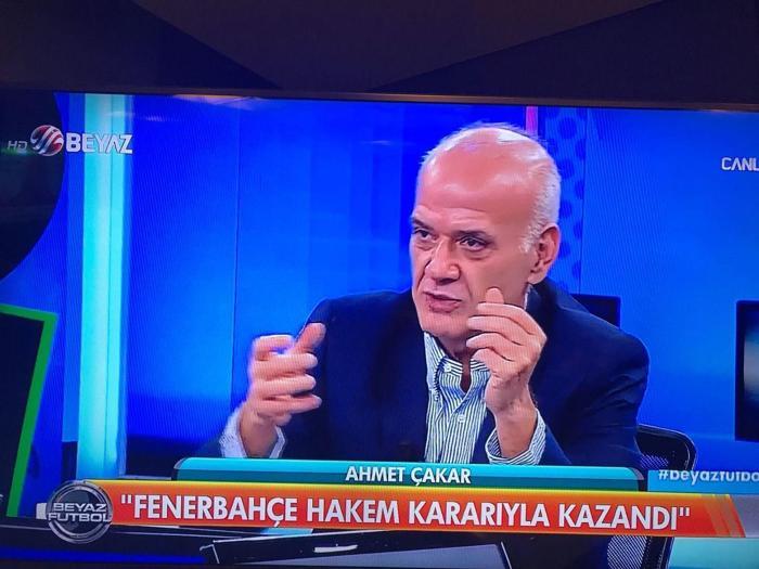 Ahmet Çakar: Fenerbahçe bu maçı hakem kararıyla kazanmıştır