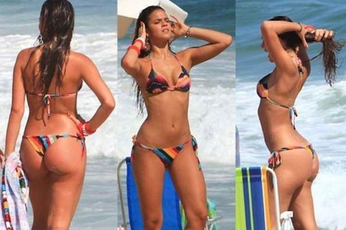 Neymarın sevgilisi Bruna Marquezine İtalyada büyüledi