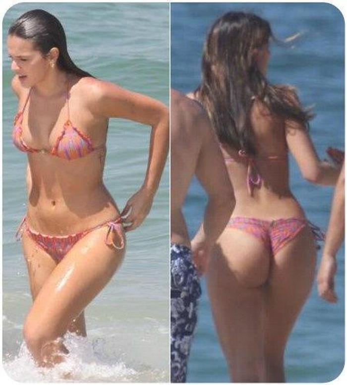 Neymarın sevgilisi Bruna Marquezine İtalyada büyüledi