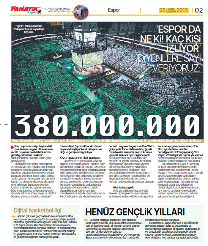 FANATİK Espor yayında