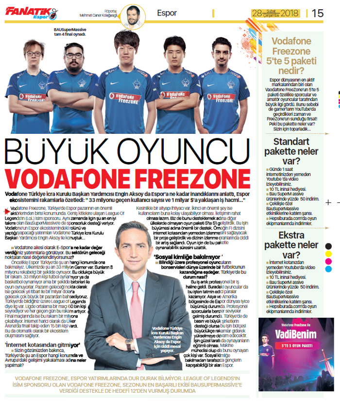 FANATİK Espor yayında