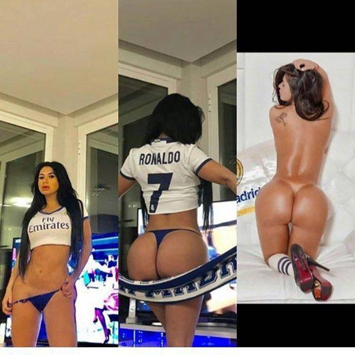 Mirtha Sosa Cristiano Ronaldonun röveşatasını soyunarak kutladı
