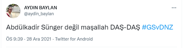 Abdülkadir Sünger, Galatasaray-Denizlispor maçına damga vurdu