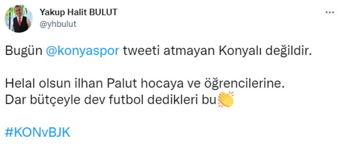 İlhan Palut, Konyaspor-Beşiktaş maçı sonrası omuzlarda