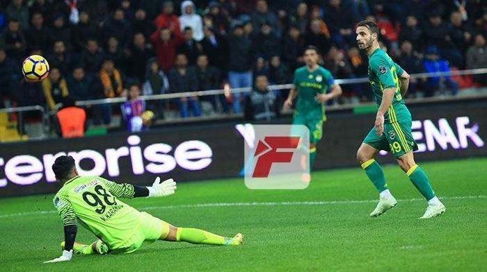 Kayserispor-Fenerbahçe maçından kareler