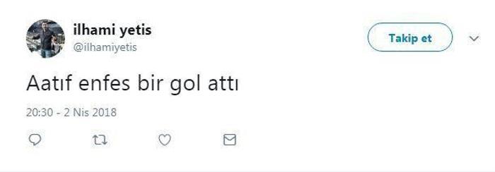 Aatıfın golü sonrası sosyal medya yıkıldı