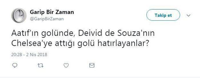 Aatıfın golü sonrası sosyal medya yıkıldı