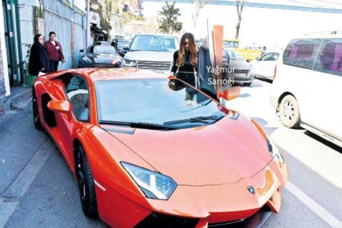 Yağmur Sarıoğlunun Lamborghinisi artık düğün arabası
