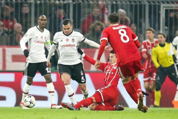 Bayern Münih-Beşiktaş maçından kareler