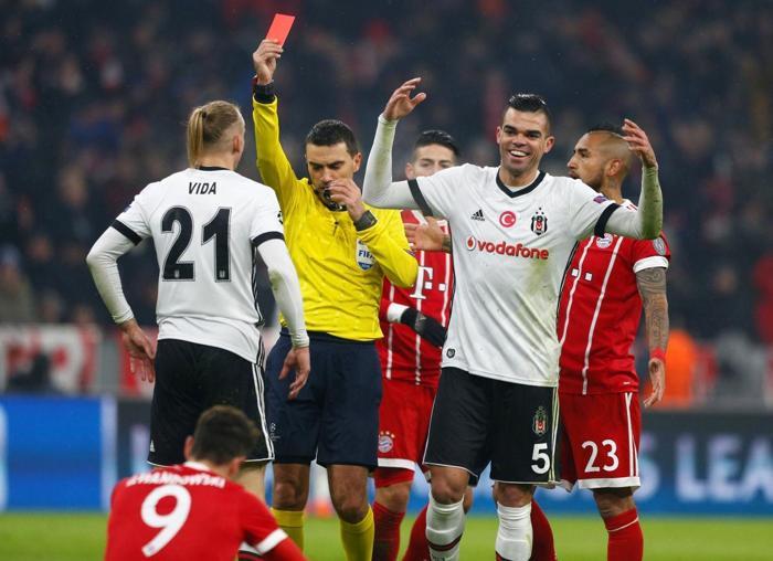 Bayern Münih-Beşiktaş maçından kareler